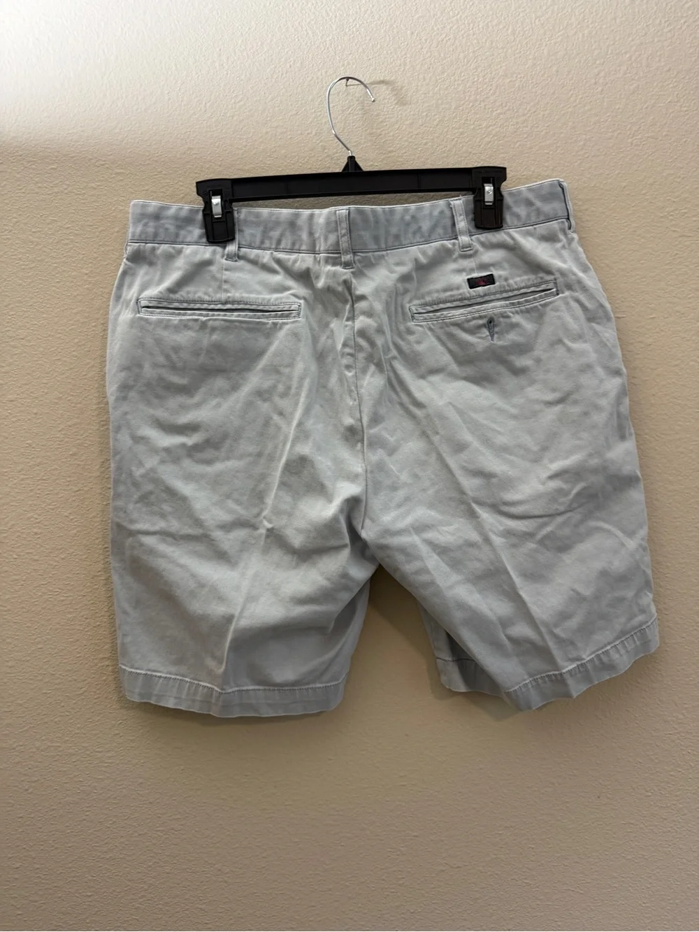 Faherty Light Gray Flat Front Men's Shorts